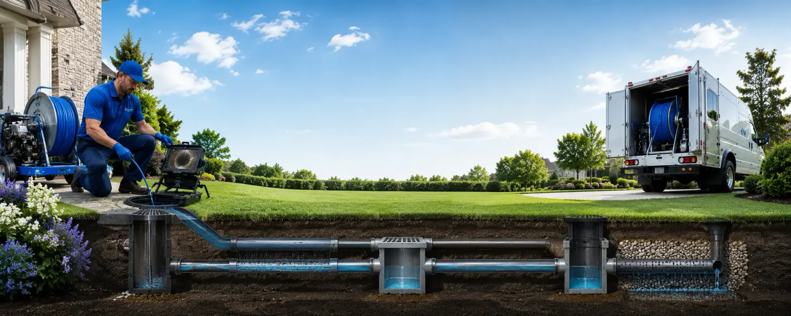 Outdoor drain cleaning information for Mingus, TX
